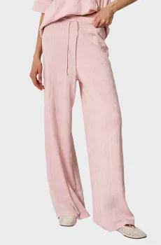Женские пудровые брюки Розовый L ANDRE TAN 41011
