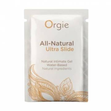 Лубрикант Orgie All-Natural Ultra Slide на водной основе, ультраскользящий, 2 мл Лубрикант Orgie All-Natural Ultra Slide на водной основе, ультраскользящий, 2 мл