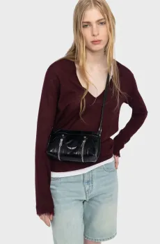 Женский бордовый кашемировый пуловер Rivy Бордовый M ZADIG&VOLTAIRE KWSW01661_BURGUNDY