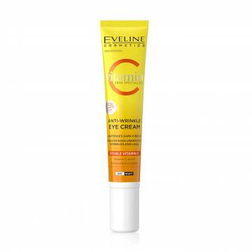 Крем для кожи вокруг глаз Eveline Cosmetics Vitamin C Skin Specialist против морщин, 20 мл Крем для кожи вокруг глаз Eveline Cosmetics Vitamin C Skin Specialist против морщин, 20 мл