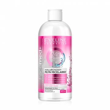 Гиалуроновая мицеллярна вода Eveline Cosmetics Facemed+ 3 в 1 для сухой, чувствительной, раздраженной кожи, 400 мл Гиалуроновая мицеллярна вода Eveline Cosmetics Facemed+ 3 в 1 для сухой, чувствительной, раздраженной кожи, 400 мл