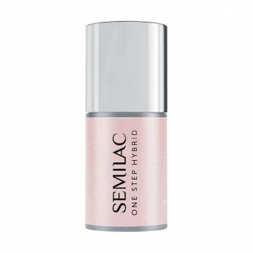 Гель-лак для ногтей Semilac One Step Hybrid, S259 Naked Glitter Beige, 5 мл