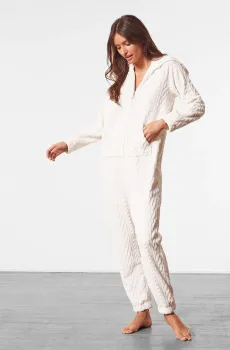 Женский белый комбинезон BLOOM Белый XS Etam 6529933