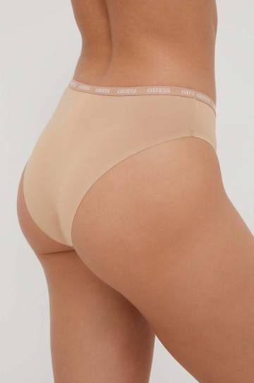 Трусы Guess цвет бежевый Трусы Guess цвет бежевый
