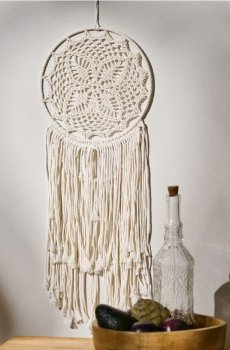 Макраме - кремовий