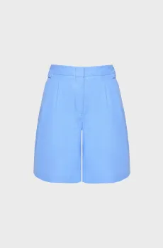 Женские голубые льняные шорты Голубой 42 Karl Lagerfeld A2W10015