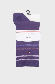 Женские носки (2 пары) LUREX STRIPE Фиолетовый 39-42 Tommy Hilfiger 701242183