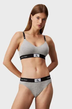 Женские  серые трусики Серый XS Calvin Klein 000QF7222E