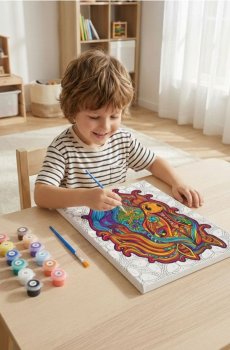 Набір для малювання за номерами - різнобарвний