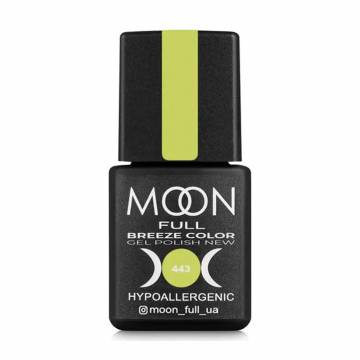 Гель-лак для ногтей Moon Full Breeze Color Gel Рolish 443 Ярко-желтый, 8 мл Гель-лак для ногтей Moon Full Breeze Color Gel Рolish 443 Ярко-желтый, 8 мл