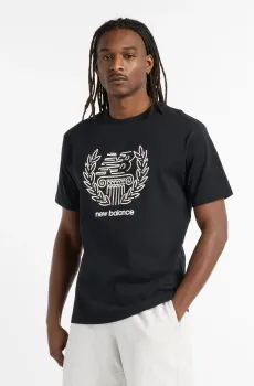 Мужская черная футболка X Debut Sculpture Черный L New Balance MT51974BK