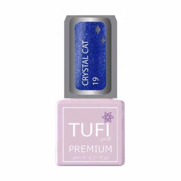 Гель-лак для ногтей Tufi Profi Premium Crystal Cat 19 Ультрамарин, 8 мл Гель-лак для ногтей Tufi Profi Premium Crystal Cat 19 Ультрамарин, 8 мл