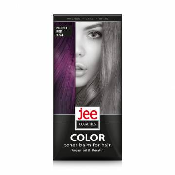 Тонирующий бальзам для волос Jee Cosmetics Color Toner Balm 354 Purple Red, 30 мл Тонирующий бальзам для волос Jee Cosmetics Color Toner Balm 354 Purple Red, 30 мл