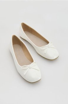 Reserved - Балетки зі штучної шкіри - білий - 816IS-00X