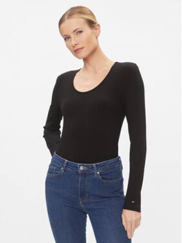 Tommy Hilfiger Блузка WW0WW41654 Чорний Slim Fit