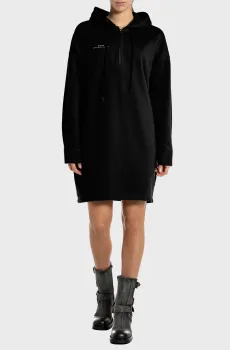 Женское черное платье Черный M Replay W9118 .000.23040P