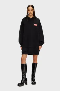 Женское черное платье D-BOXT-HOOD-LAB Черный S Diesel A14930 0ILAC