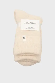 Женские бежевые носки HOME Бежевый ONESIZE Calvin Klein 701235372