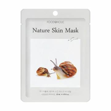 Тканевая маска для лица Food A Holic Nature Skin Mask Snail с муцином улитки, 23 мл Тканевая маска для лица Food A Holic Nature Skin Mask Snail с муцином улитки, 23 мл