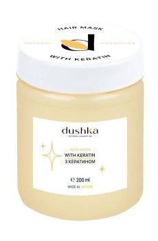 Маска для волос Dushka Блеск, с кератином, 200 мл