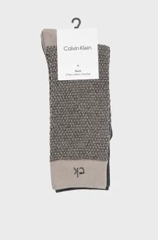 Мужские носки (2 пары) MOULINE STRUCTU Разноцветный ONESIZE Calvin Klein 701241442