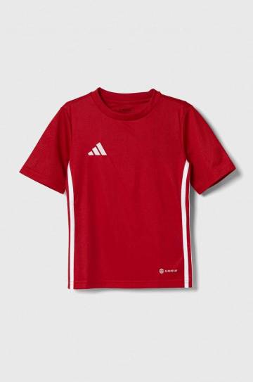 Детская футболка adidas Performance цвет красный с аппликацией Детская футболка adidas Performance цвет красный с аппликацией