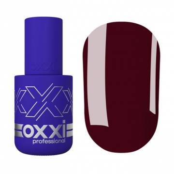 Гель-лак для ногтей Oxxi Professional 344 Темно-бордовый, эмаль, 10 мл