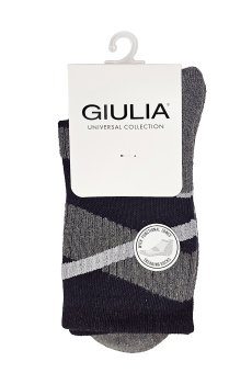 Носки универсальные Giulia US3 Work Trekking, высокие, черные, размер 40-42