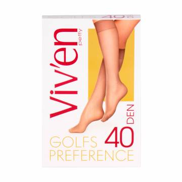 Гольфы женские Viven petty Preference 40 DEN, Бежевые, 2 пары Гольфы женские Viven petty Preference 40 DEN, Бежевые, 2 пары