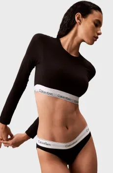 Женский черный топ Черный L Calvin Klein 000QF8009E