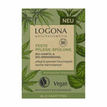 Твердый кондиционер Logona Solid Care Conditioner для всех типов волос, с коноплей и крапивой, 60 г Твердый кондиционер Logona Solid Care Conditioner для всех типов волос, с коноплей и крапивой, 60 г