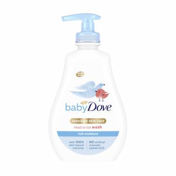 Детский гель-шампунь для душа Dove Baby Rich Moisture Head To Toe Wash От макушки до пяточек, Интенсивное увлажнение, 400 мл Детский гель-шампунь для душа Dove Baby Rich Moisture Head To Toe Wash От макушки до пяточек, Интенсивное увлажнение, 400 мл