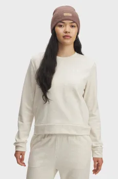 Женский белый свитшот UA Rival Terry Crew Белый XS Under Armour 1389659-783