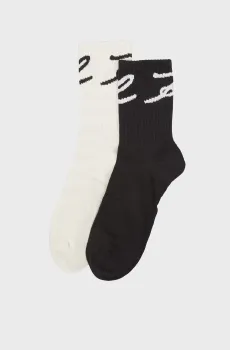 Женские носки (2 пары) signature Разноцветный ONESIZE Karl Lagerfeld A4W47017