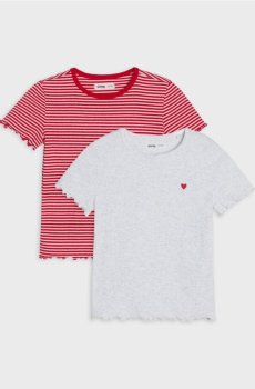 Бавовняні футболки 2 pack - різнобарвний