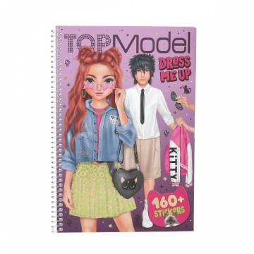 Розмальовка з наклейками Top Model Одягни мене Кітті (0413387) Розмальовка з наклейками Top Model Одягни мене Кітті (0413387)