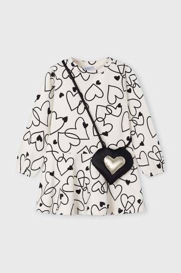 Детское платье Mayoral цвет бежевый mini расклешённое 4931 Детское платье Mayoral цвет бежевый mini расклешённое 4931