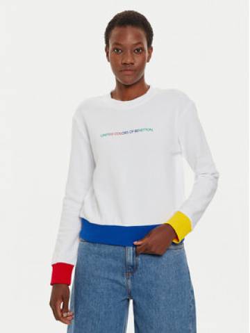 United Colors Of Benetton Світшот 3J68D107Z Білий Regular Fit United Colors Of Benetton Світшот 3J68D107Z Білий Regular Fit
