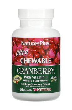 Комплекс с ультра клюквой NaturesPlus Ultra Chewable Cranberry, 90 жевательных таблеток