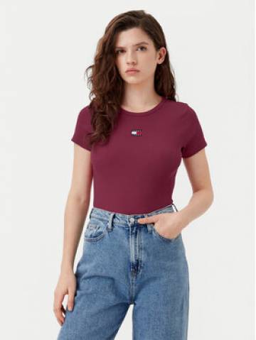 Tommy Jeans Футболка Badge DW0DW17881 Червоний Slim Fit Tommy Jeans Футболка Badge DW0DW17881 Червоний Slim Fit