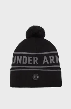 Мужская черная шапка Ms Drive Pom Beanie Черный ONESIZE Under Armour 6005959-001