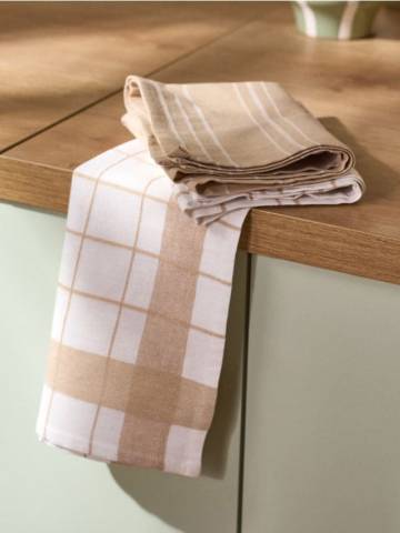 Серветки кухонні, 3 шт. - кремовий