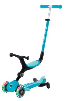Самокат Globber Go up active lights 360 аква (749-300)