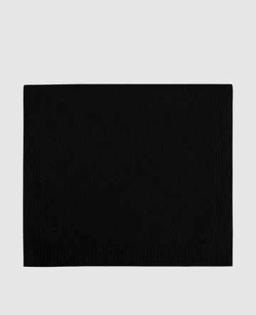 Черный шарф из кашемира