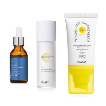 Комплекс для відновлення тону та захист від пігментації SPF 30 Hillary Tone Repair & Pigment Defense Set Комплекс для відновлення тону та захист від пігментації SPF 30 Hillary Tone Repair & Pigment Defense Set