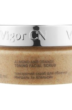 Тонизирующий скраб для лица Vigor Toning Facial Scrub Миндаль и апельсин, 50 мл