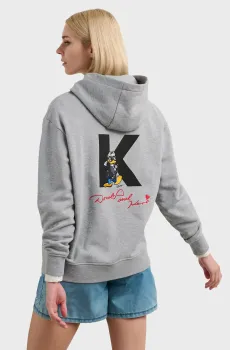 Женское серое худи KL X DISNEY Серый S Karl Lagerfeld A3W20062