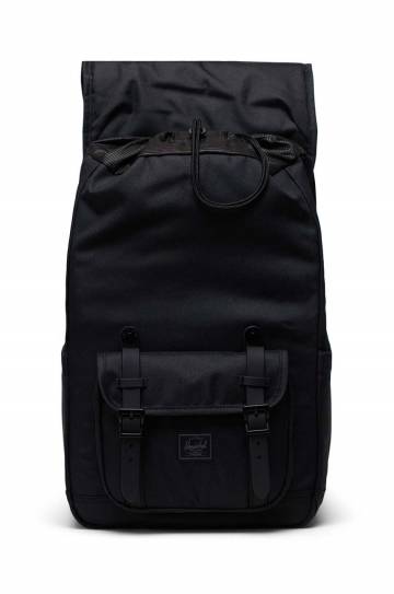 Рюкзак Herschel 11391-05881-O Little America Mid Backpack цвет чёрный большой однотонный Рюкзак Herschel 11391-05881-O Little America Mid Backpack цвет чёрный большой однотонный