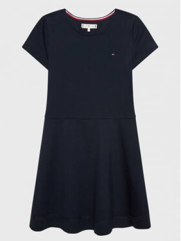 Tommy Hilfiger Повсякденна сукня Punto Skater KG0KG07022 M Cиній Regular Fit Tommy Hilfiger Повсякденна сукня Punto Skater KG0KG07022 M Cиній Regular Fit