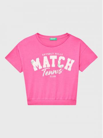 United Colors Of Benetton Футболка 3096C10BA Рожевий Boxy Fit United Colors Of Benetton Футболка 3096C10BA Рожевий Boxy Fit